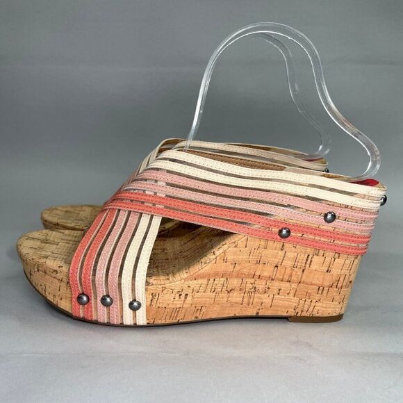 Lucky Brand Mykayla Sandals Women's Size 10 Wedge Platform Open Toe Heeled Shoes - Picture 4 of 12